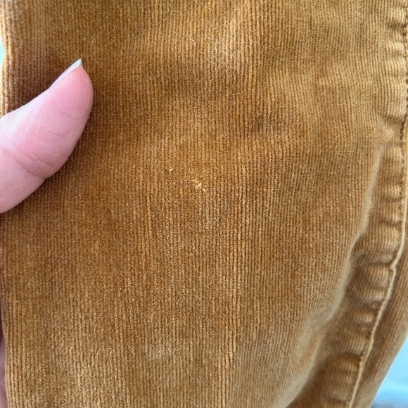 ❄️PILCRO Anthropologie Mustard Yellow Corduroy Button Fly Cropped Skinny Jeans - Picture 6 of 6